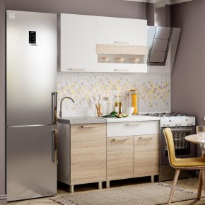 Кухня Айсбери 1.2 м (Белый/Дуб Сонома) в Камышлове - kamyshlov.ok-mebel.com | фото