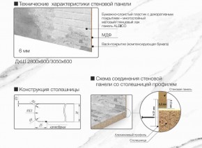 Кухонный фартук со столешницей (А-02) в едином стиле (3050 мм) в Камышлове - kamyshlov.ok-mebel.com | фото 7