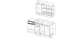 Кухонный гарнитур Белый Глянец 1200 (Стол. 26мм) в Камышлове - kamyshlov.ok-mebel.com | фото 2