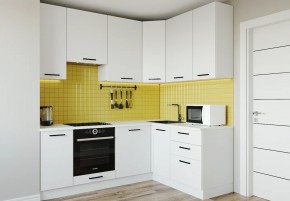 Кухонный гарнитур Белый Глянец 2200*1600 h950 (Стол. 38мм) в Камышлове - kamyshlov.ok-mebel.com | фото
