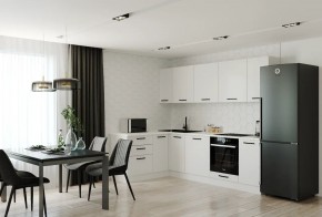 Кухонный гарнитур Белый Глянец 2600*1600 (Стол. 38мм) в Камышлове - kamyshlov.ok-mebel.com | фото