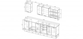 Кухонный гарнитур Белый Глянец 2800 (Стол. 26мм) в Камышлове - kamyshlov.ok-mebel.com | фото 2