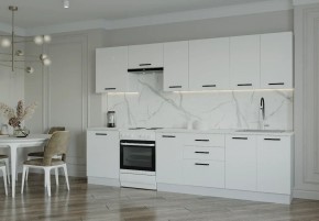 Кухонный гарнитур Белый Глянец 3000 (Стол. 26мм) в Камышлове - kamyshlov.ok-mebel.com | фото