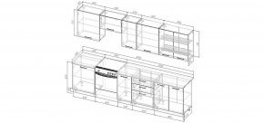 Кухонный гарнитур Белый Глянец 3000 (Стол. 26мм) в Камышлове - kamyshlov.ok-mebel.com | фото 2