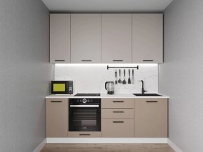 Кухонный гарнитур Каппучино 2200 h950 (Стол. 26мм) в Камышлове - kamyshlov.ok-mebel.com | фото