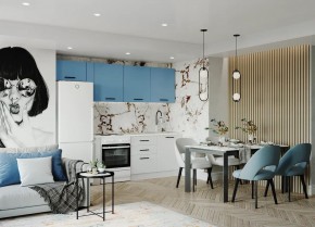 Кухонный гарнитур Капри 2550 (Стол. 26мм) в Камышлове - kamyshlov.ok-mebel.com | фото