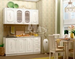 ЛИЗА-2 Кухонный гарнитур 1,7 Белый глянец холодный в Камышлове - kamyshlov.ok-mebel.com | фото