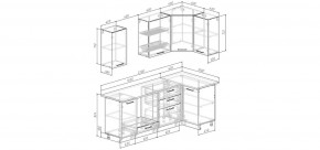 Кухонный гарнитур Меренга 2200*1000 (Стол. 38мм) в Камышлове - kamyshlov.ok-mebel.com | фото 2