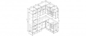 Кухонный гарнитур Меренга 2200*1700 (Стол. 26мм) в Камышлове - kamyshlov.ok-mebel.com | фото 2