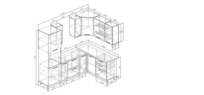 Кухонный гарнитур Меренга 2400*1600 (Стол. 26мм) в Камышлове - kamyshlov.ok-mebel.com | фото 2
