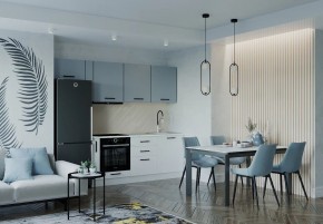 Кухонный гарнитур Ниагара 2550 (Стол. 38мм) в Камышлове - kamyshlov.ok-mebel.com | фото
