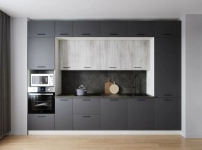 Кухонный гарнитур Санторини 3400 (Стол. 26мм) в Камышлове - kamyshlov.ok-mebel.com | фото