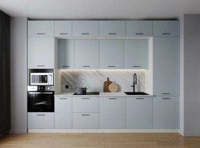Кухонный гарнитур Смоки 3400 (Стол. 26мм) в Камышлове - kamyshlov.ok-mebel.com | фото