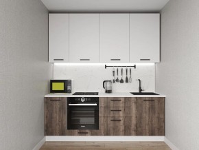 Кухонный гарнитур Старое Дерево 2200 h950 (Стол. 26мм) в Камышлове - kamyshlov.ok-mebel.com | фото