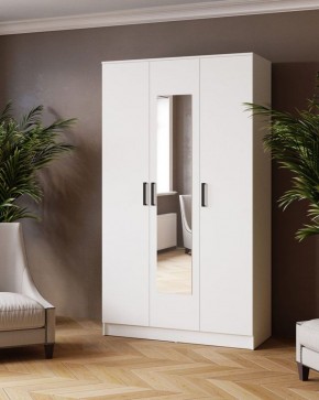 ЛАРС Шкаф комбинированный 1,2 с зеркалом Белый в Камышлове - kamyshlov.ok-mebel.com | фото