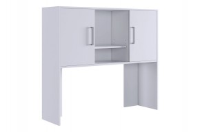 ЛАЙТ 2 Надстройка стола компьютерного (1200) белый в Камышлове - kamyshlov.ok-mebel.com | фото