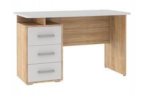ЛАЙТ 2 Стол компьютерный (1200)  дуб сонома/белый в Камышлове - kamyshlov.ok-mebel.com | фото
