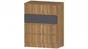 ЛЕНОРА Комод 4 ящика (графит) в Камышлове - kamyshlov.ok-mebel.com | фото