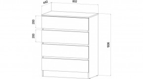 ЛЕНОРА Спальный гарнитур (модульный) графит в Камышлове - kamyshlov.ok-mebel.com | фото 3