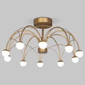 Люстра на штанге Eurosvet Ragno 90031/10 LED золото в Камышлове - kamyshlov.ok-mebel.com | фото