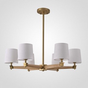 Люстра на штанге Imperiumloft Jorgenson White/Light wood STAVRA01 в Камышлове - kamyshlov.ok-mebel.com | фото