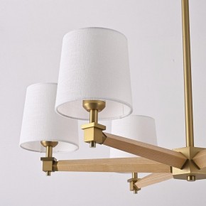 Люстра на штанге Imperiumloft Jorgenson White/Light wood STAVRA01 в Камышлове - kamyshlov.ok-mebel.com | фото 11