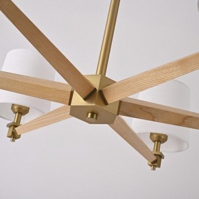 Люстра на штанге Imperiumloft Jorgenson White/Light wood STAVRA01 в Камышлове - kamyshlov.ok-mebel.com | фото 13