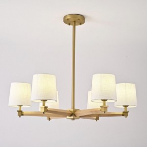 Люстра на штанге Imperiumloft Jorgenson White/Light wood STAVRA01 в Камышлове - kamyshlov.ok-mebel.com | фото 2
