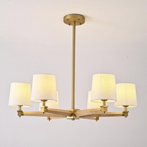 Люстра на штанге Imperiumloft Jorgenson White/Light wood STAVRA01 в Камышлове - kamyshlov.ok-mebel.com | фото 3