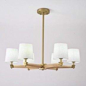 Люстра на штанге Imperiumloft Jorgenson White/Light wood STAVRA01 в Камышлове - kamyshlov.ok-mebel.com | фото 4