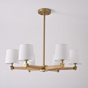 Люстра на штанге Imperiumloft Jorgenson White/Light wood STAVRA01 в Камышлове - kamyshlov.ok-mebel.com | фото 5