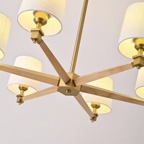 Люстра на штанге Imperiumloft Jorgenson White/Light wood STAVRA01 в Камышлове - kamyshlov.ok-mebel.com | фото 7