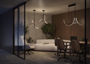 Люстра на штанге Maytoni Wabi MOD428PL-L27BK в Камышлове - kamyshlov.ok-mebel.com | фото 6