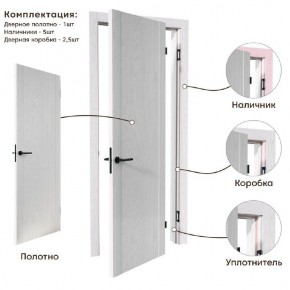 Межкомнатная дверь Bolivar Роялвуд белый (комплект) в Камышлове - kamyshlov.ok-mebel.com | фото 4