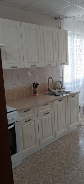Модульная кухня Луксор серый-бирюза в Камышлове - kamyshlov.ok-mebel.com | фото 3