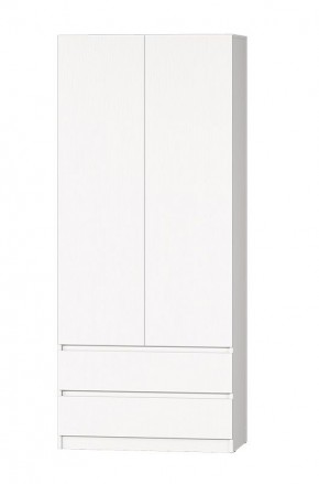 МС "Хилтон" Шкаф №3 900 (Белый текстурный) в Камышлове - kamyshlov.ok-mebel.com | фото 2
