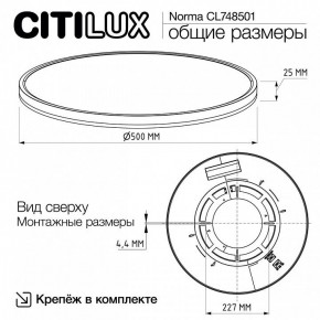 Накладной светильник Citilux Norma CL748501 в Камышлове - kamyshlov.ok-mebel.com | фото 9