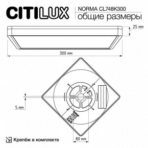 Накладной светильник Citilux Norma CL748K300 в Камышлове - kamyshlov.ok-mebel.com | фото 7