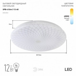 Накладной светильник Эра Slim SPB-6 Slim 3 12-4K в Камышлове - kamyshlov.ok-mebel.com | фото 2