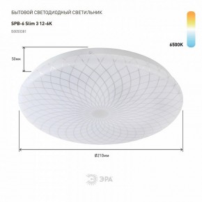 Накладной светильник Эра Slim SPB-6 Slim 3 12-6K в Камышлове - kamyshlov.ok-mebel.com | фото 2