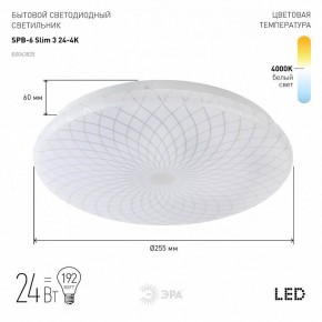 Накладной светильник Эра Slim SPB-6 Slim 3 24-4K в Камышлове - kamyshlov.ok-mebel.com | фото 2