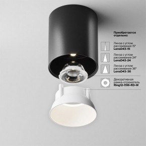 Накладной светильник Maytoni Alfa LED C064CL-12W4K-RD-B в Камышлове - kamyshlov.ok-mebel.com | фото 4