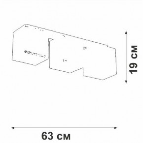 Накладной светильник Vitaluce V2879 V2879-1/3PL в Камышлове - kamyshlov.ok-mebel.com | фото 3