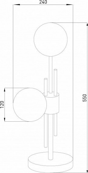 Настольная лампа декоративная Eurosvet Volver 01383/2 латунь в Камышлове - kamyshlov.ok-mebel.com | фото 4