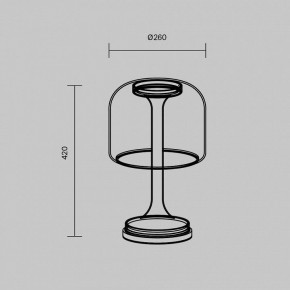 Настольная лампа декоративная Maytoni Spirito MOD286TL-L18B3K в Камышлове - kamyshlov.ok-mebel.com | фото 4