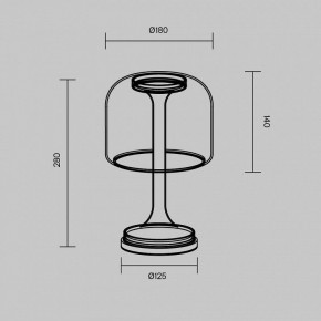 Настольная лампа декоративная Maytoni Spirito MOD286TL-L8W3K в Камышлове - kamyshlov.ok-mebel.com | фото 4
