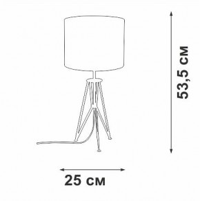 Настольная лампа декоративная Vitaluce V2834 V2834-1/1L в Камышлове - kamyshlov.ok-mebel.com | фото 2