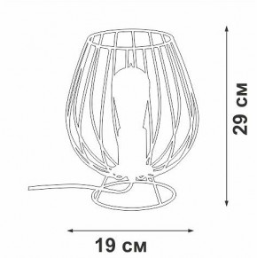 Настольная лампа декоративная Vitaluce V4296 V4296-0/1L в Камышлове - kamyshlov.ok-mebel.com | фото 3