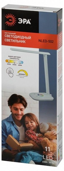 Настольная лампа офисная Эра  NLED-502-11W-W в Камышлове - kamyshlov.ok-mebel.com | фото 6