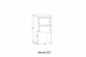 НИКОЛЬ 25 Шкаф 5-ти створчатый в Камышлове - kamyshlov.ok-mebel.com | фото 7